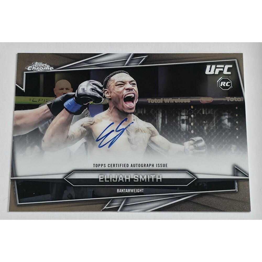 2026 Topps Chrome UFC - Base Autographs #BAV-ES Elijah Smith (RC, AU)